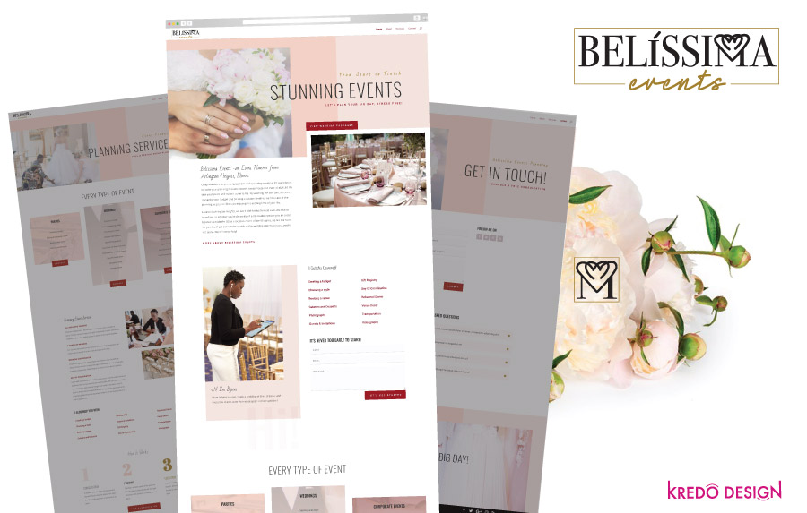Event Planner Website and logo design