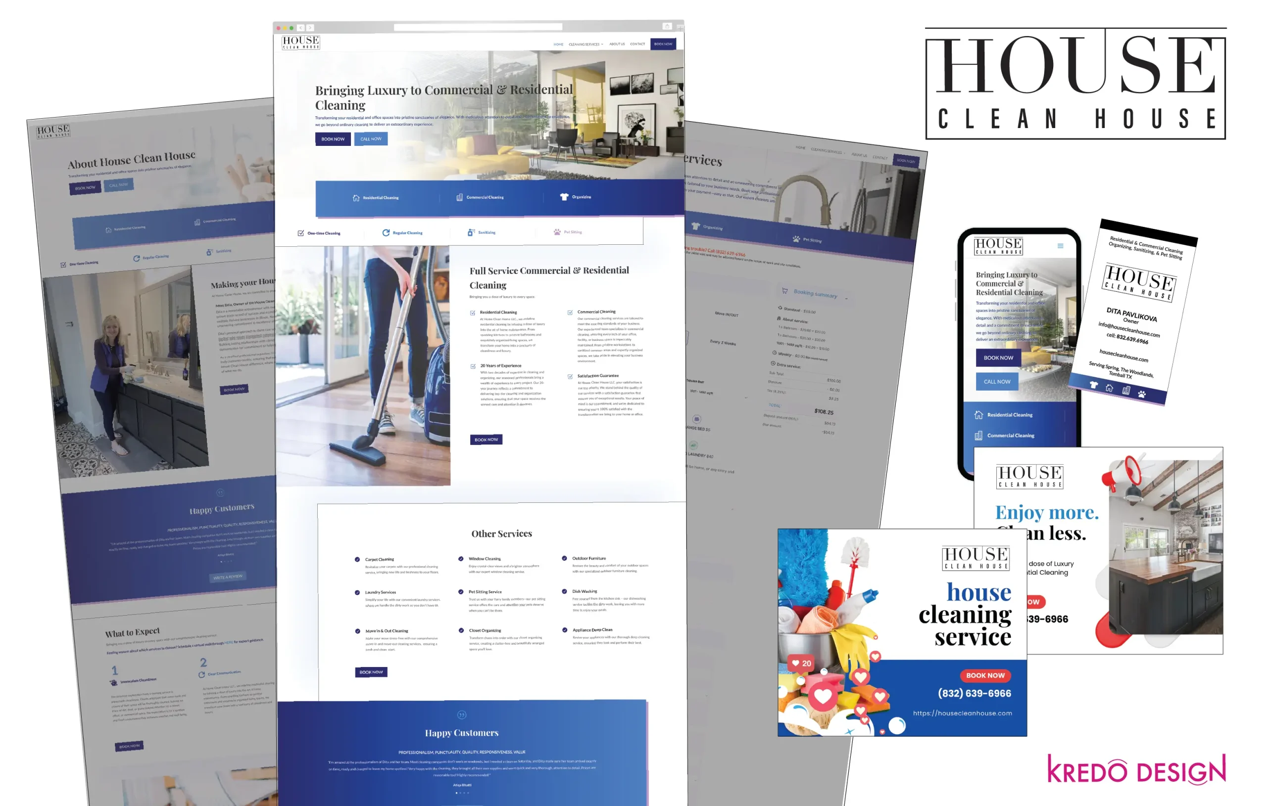 Cleaning Service Website Design Texas