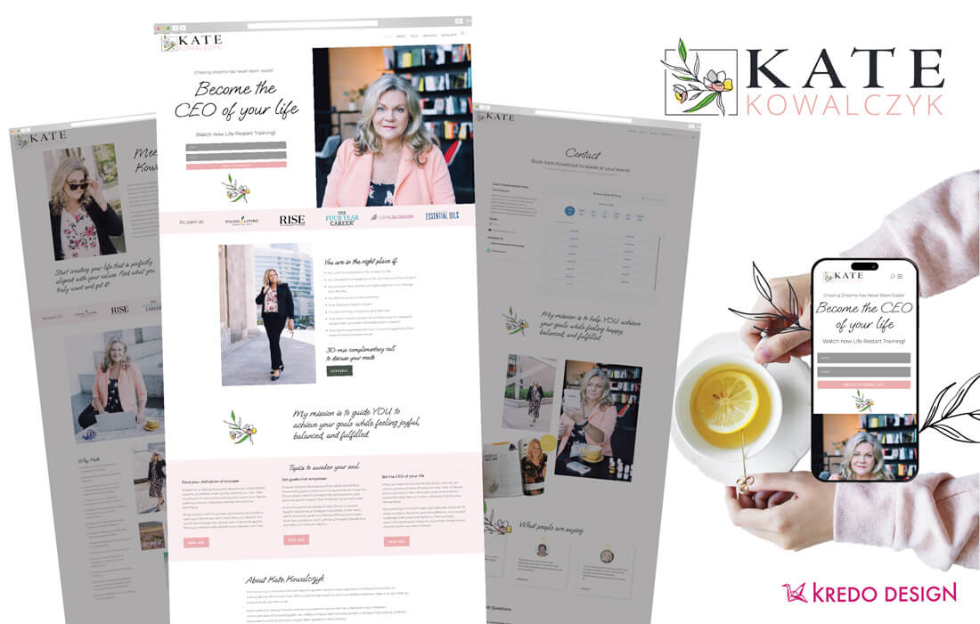 Kate Kowalczyk Public Speaker Web Design
