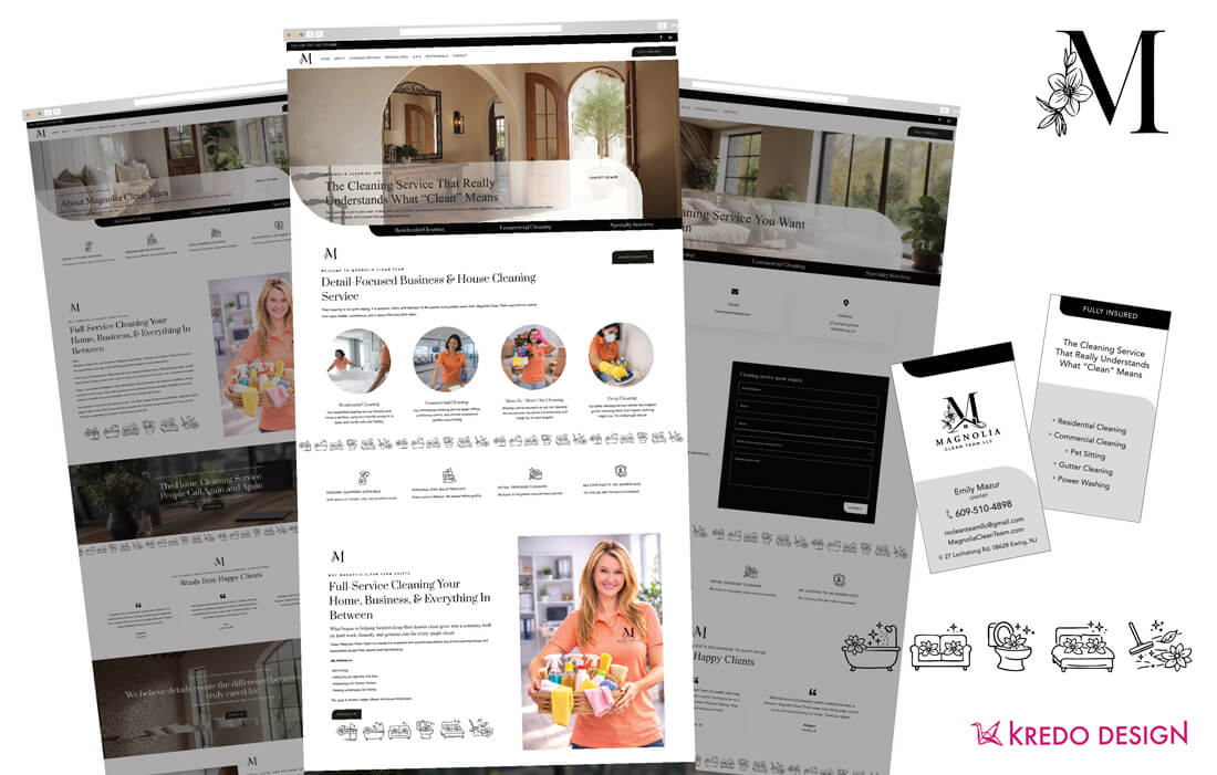 Magnolia CLeaning Service NJ Web Design
