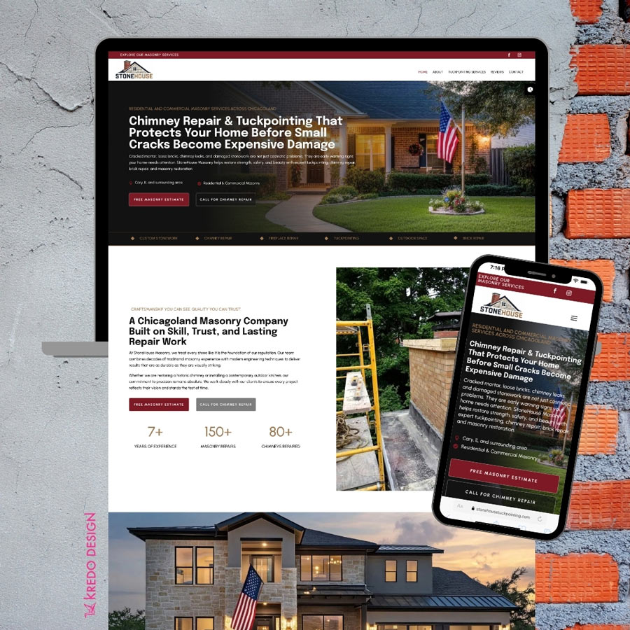 Stone House Masonry Web Design